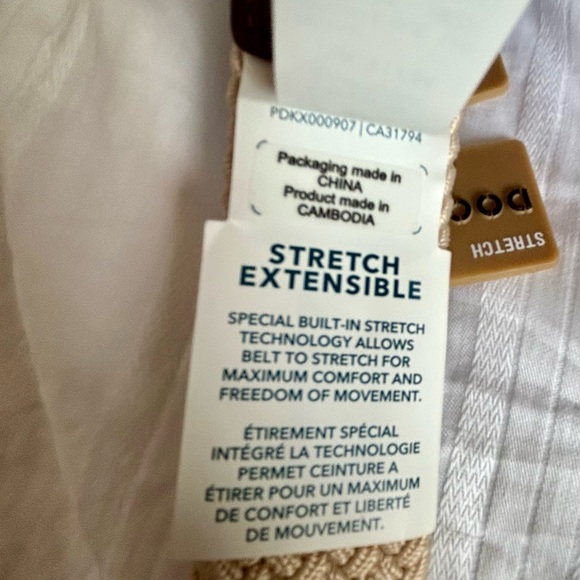 Dockers Men's Beige Stretch Belt - Picture 4 of 4